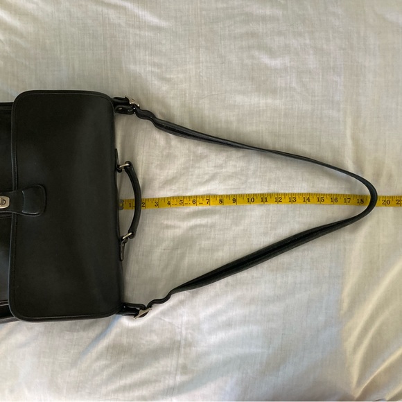 Coach Vintage Metropolitan Unisex Leather Briefcase Brass/Black - Picture 10 of 12